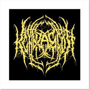 Fashion Jewelry (Bling Bling Yellow) - Death Metal Logo Posters and Art